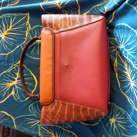 Coach Glove Tanned Snakeskin Courier - Picture 2 of 10